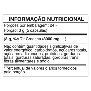CREATINA 120 CAPS - V7 ENERGY