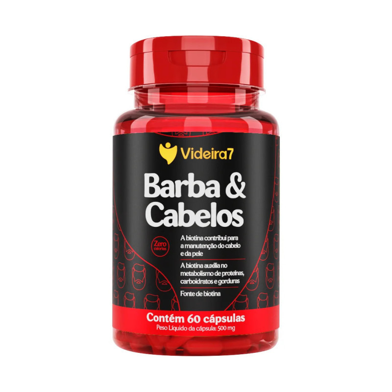 BARBA E CABELOS 100% IDR 60 CAPS - VIDEIRA 7
