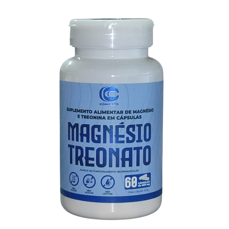 MAGNESIO TREONATO 60 CAPS - COMBATE