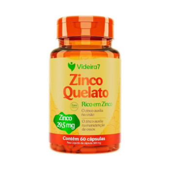 ZINCO QUELATO 29,5 MG 60 CAPS - VIDEIRA 7