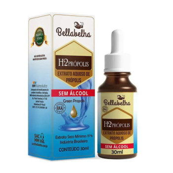 EXTRATO DE PROPOLIS H2 SEM ALCOOL 11% ( BELLA ABELHA ) 30ML