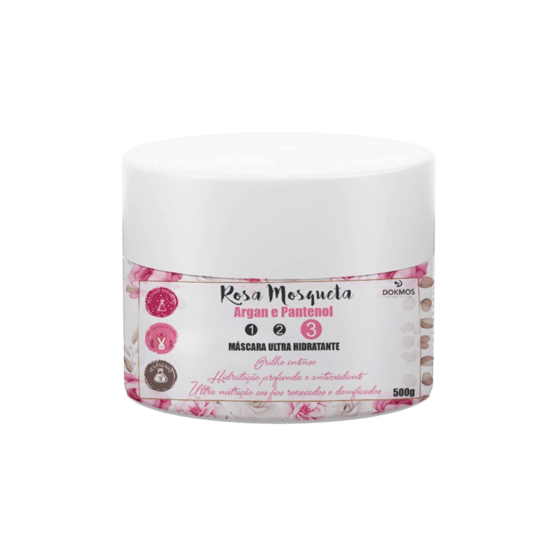 MASCARA ROSA MOSQUETA ARGAN E PANTENOL DOKMOS