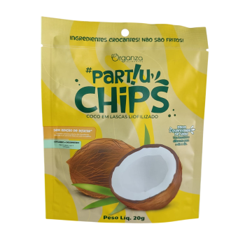 PARTIU CHIPS LIOFILIZADO COCO 20GR - ORGANZA