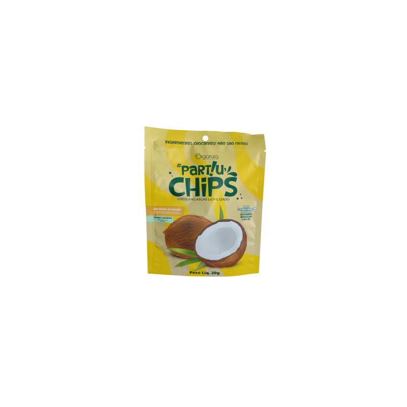 PARTIU CHIPS LIOFILIZADO COCO 20GR - ORGANZA