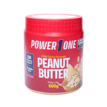 Pasta de Amendoim Power1One - Peanut Butter 600 G