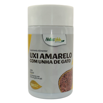 UXI AMARELO COM UNHA DE GATO 500MG 100 CAPS