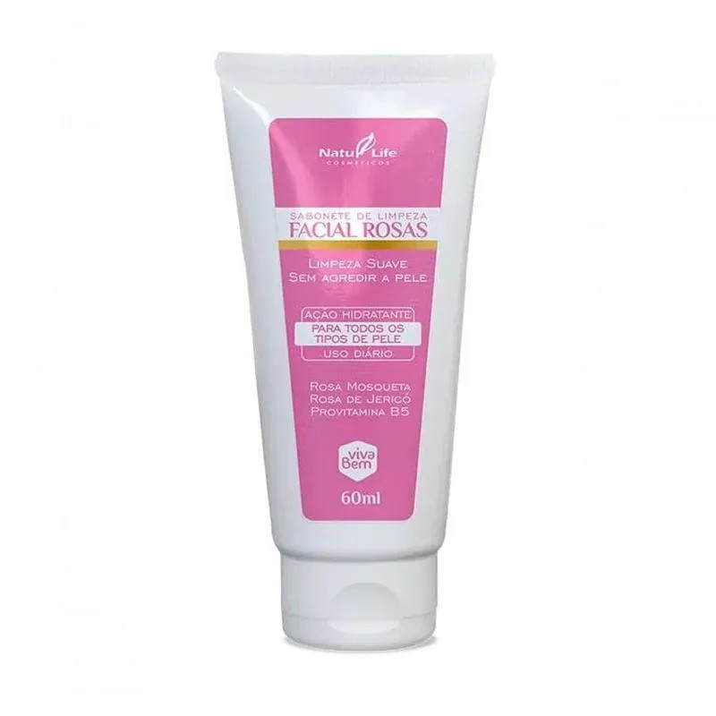 VIVA BEM SABONETE FACIAL ROSAS