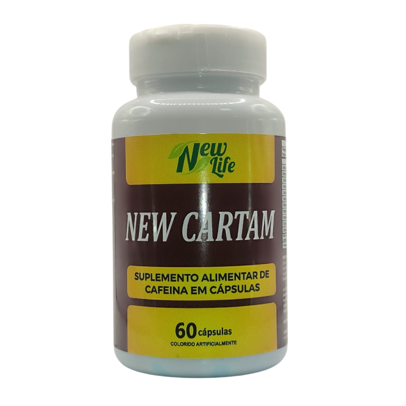 NEW CARTAM - Suplemento Alimentar de Cafeína 60 cápsulas