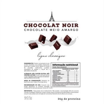 WHEY 100% CHEF WHEY ZERO LACTOSE 907G CHOCOLAT NOIR (CHOCOLATE AMARGO) POTE