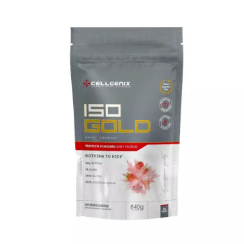 WHEY ISOLADO ISO GOLD CELLGENIX 840G BAUNILHA REFIL