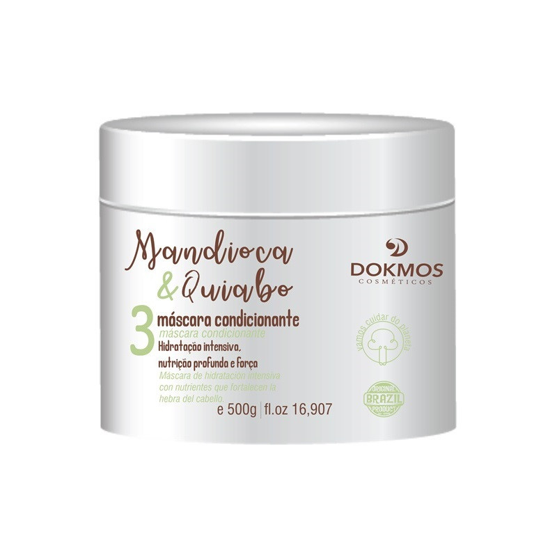 MASCARA MANDIOCA E QUIABO