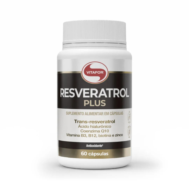 Suplemento Alimentar Resveratrol Plus Vitafor 60 Cápsulas