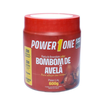 Pasta de Amendoim Power1One - Bombom de Avela 600 G