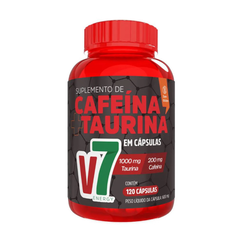 CAFEINA C/ TAURINA 120 CAPS 600 MG - VIDEIRA 7