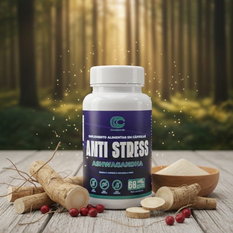 ANTI-STRESS ASHWAGANDHA 60 CAPS - COMBATE