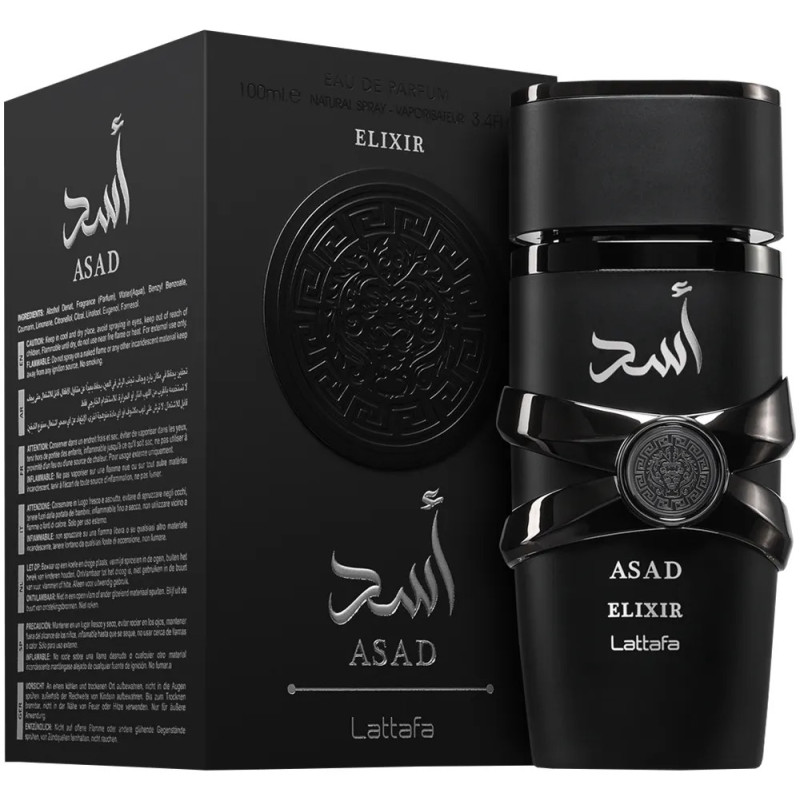 Asad Elixir Lattafa Eau de Parfum Masculino 100ml