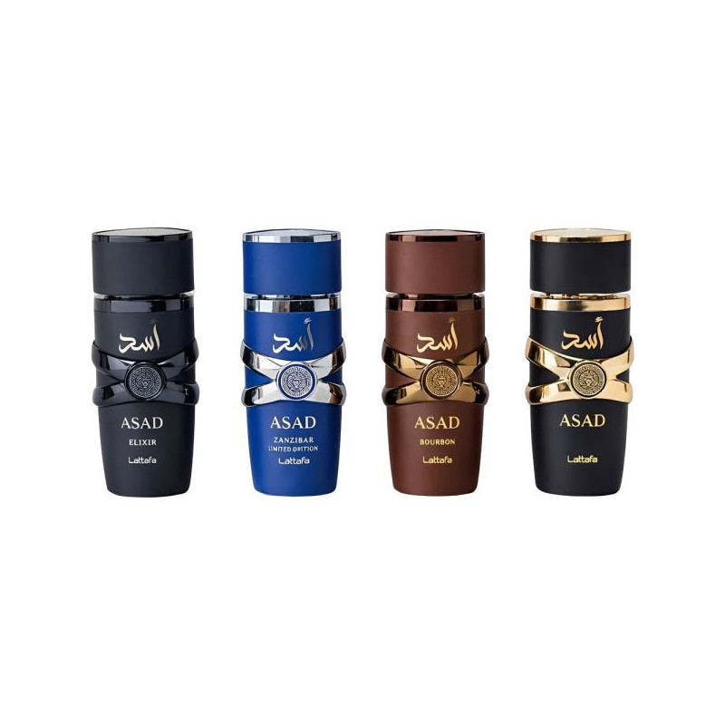 Conjunto Perfume Lattafa Asad Collection EDP - Masculino 4 x 25mL