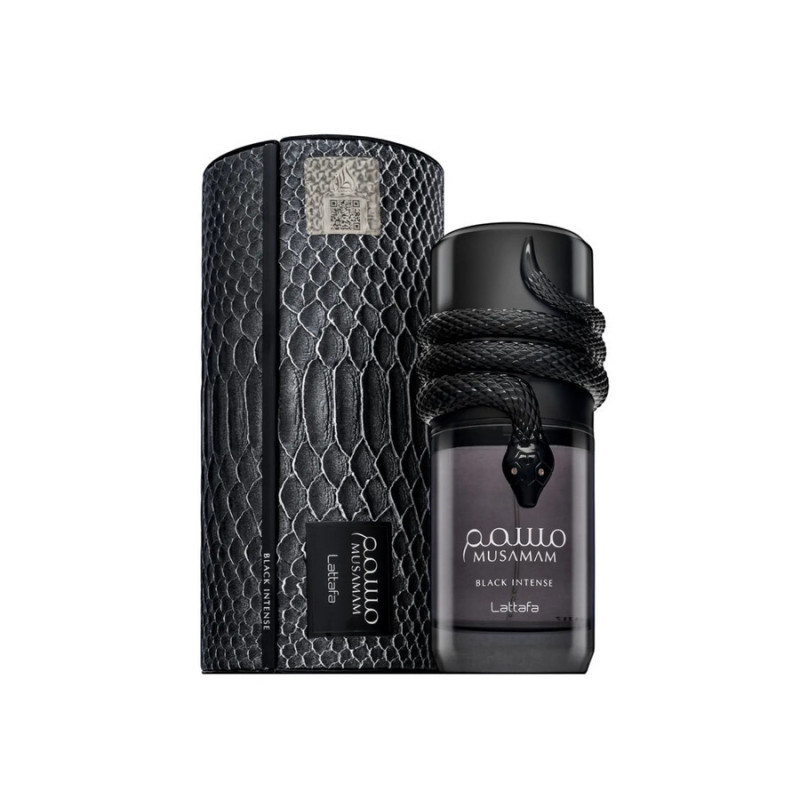 Musamam Black Intense Lattafa Perfumes Eau de Parfum - Perfume Unissex 100ml