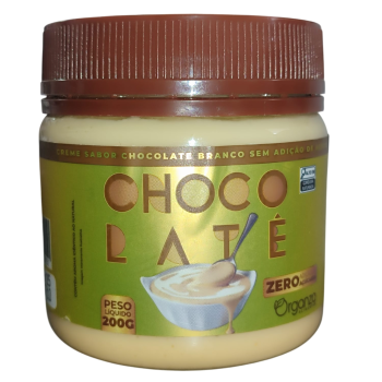 CHOCOLATE - CREME DE AVELA COM CHOCOLATE BRANCO ZERO ACUCAR 200 GR ORGANZA