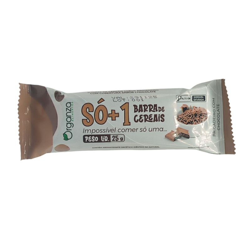 BARRA CEREAL BRIGADEIRO C/ CHOCOLATE - ORGANZA