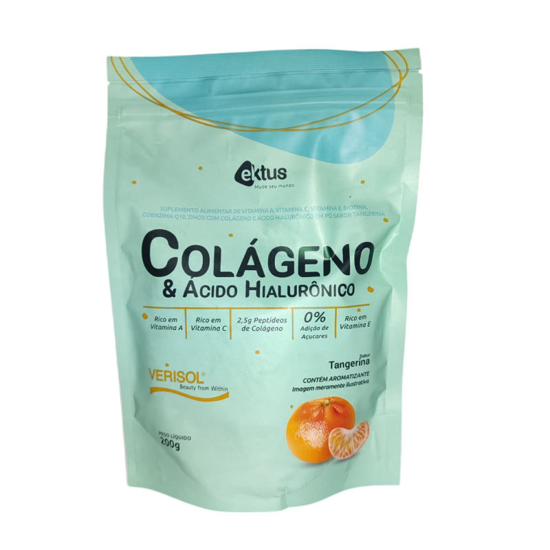 COLAGENO VERISOL E ACIDO HIALURONICO TANGERINA - EKTUS