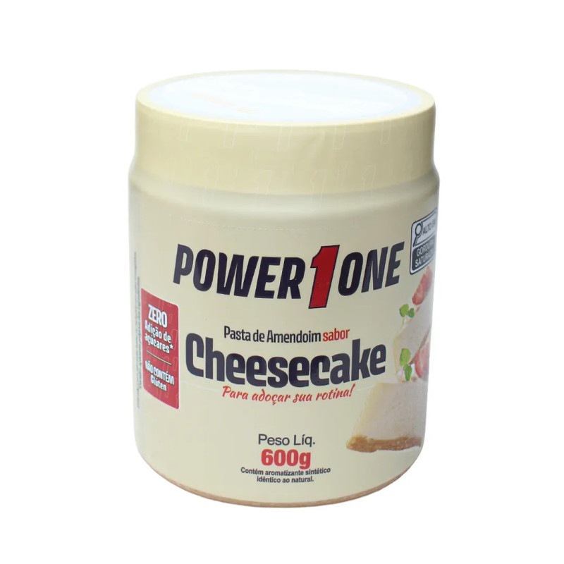 Pasta de Amendoim Power1One - Cheesecake 600 G