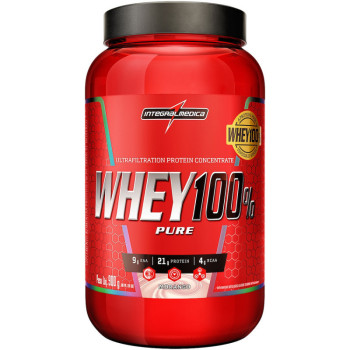 WHEY 100% PURE - MORANGO 907G