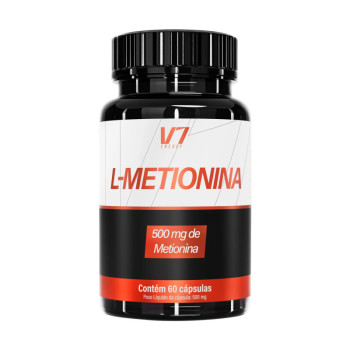 L-METIONINA 500 MG 60 CAPS - V7 ENERGY
