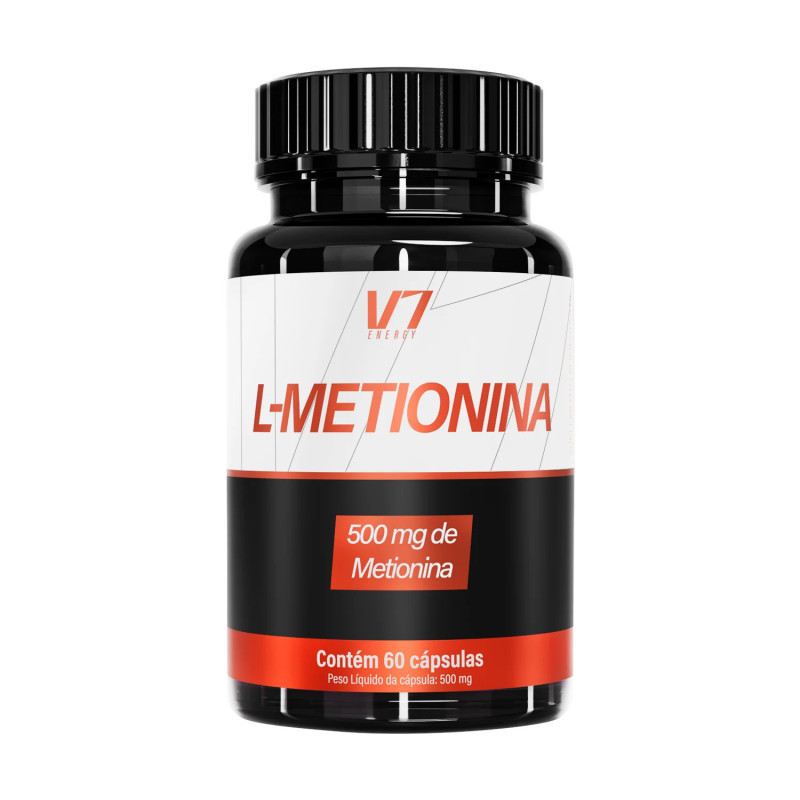 L-METIONINA 500 MG 60 CAPS - V7 ENERGY