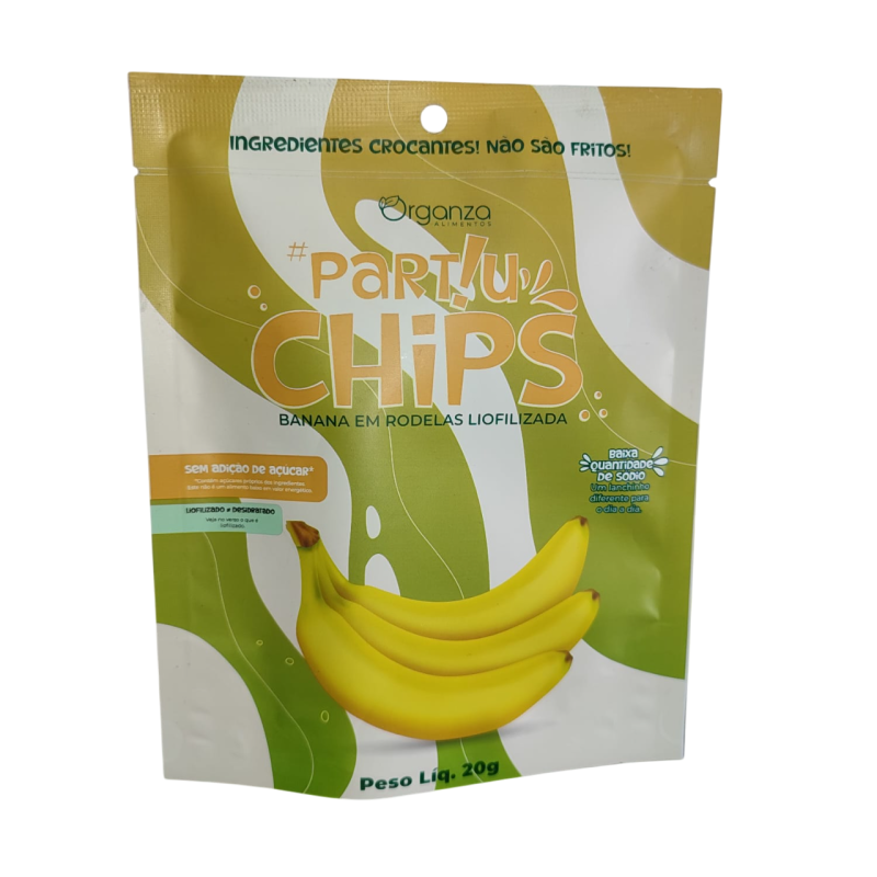PARTIU - SNACK LIOFILIZADO BANANA, 20 GR - ORGANZA
